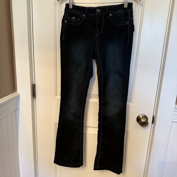 LIVERPOOL JEANS COMPANY BLUE STRETCH DENIM RITA’S BOOTCUT SIZE 2P PETITE - Picture 1 of 10